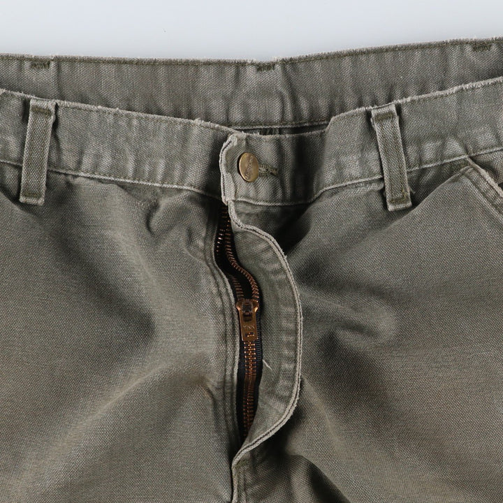 Carhartt Original Dungaree Fit Duck Painter Pants, Men's, W36 equivalent cotton Khaki type Vintage Second Hand