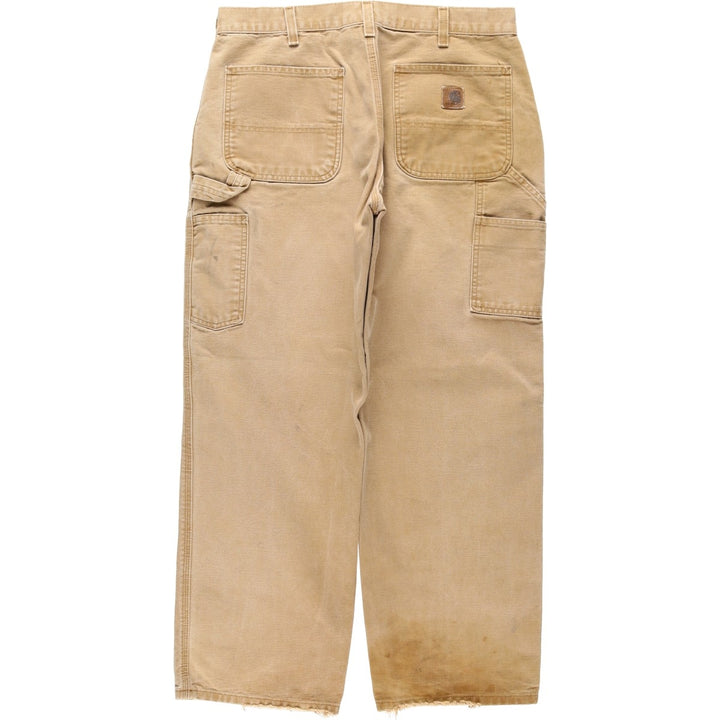 Carhartt Dungaree Fit Duck Painter Pants, Men's, W34 equivalent cotton brown type Vintage Second Hand