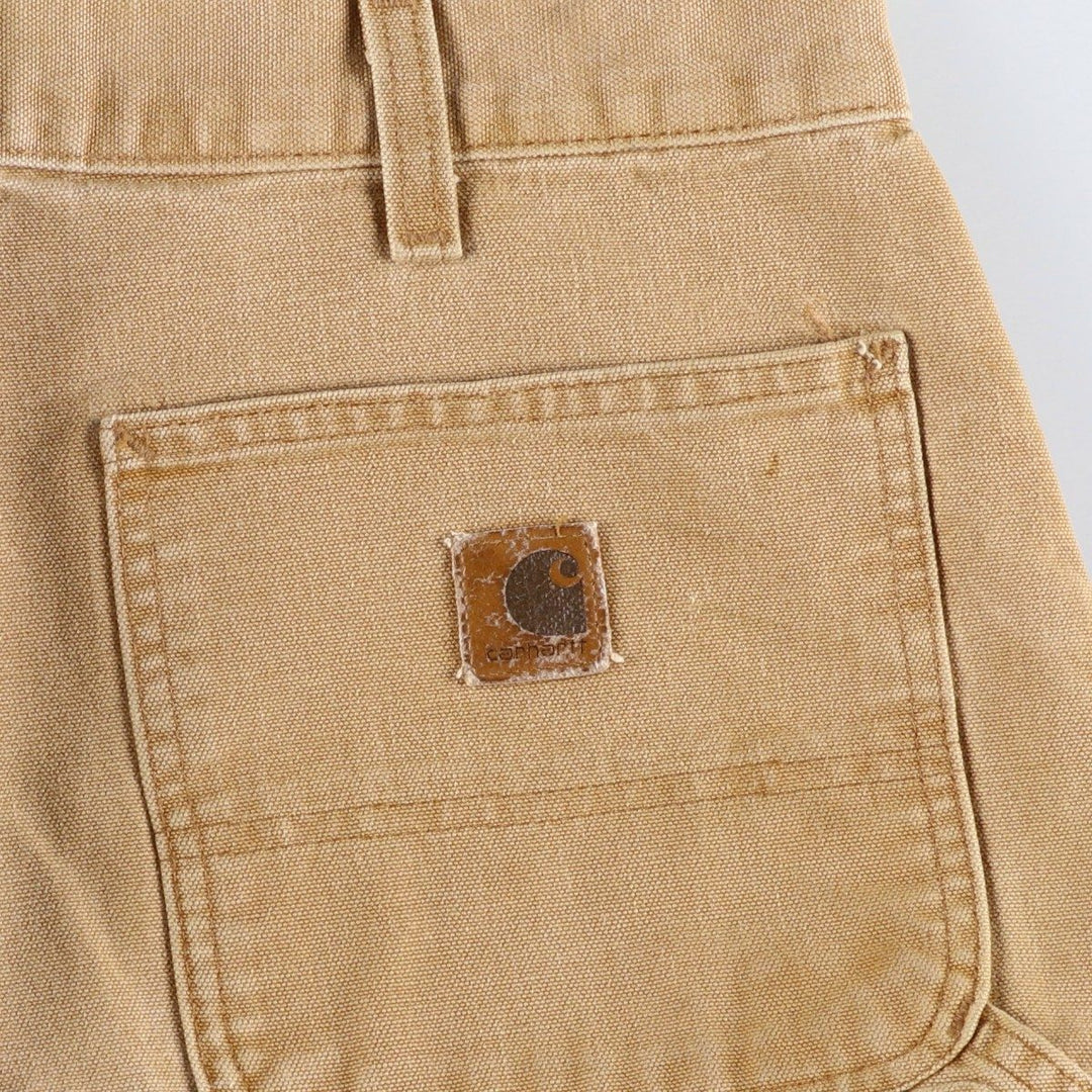 Carhartt Dungaree Fit Duck Painter Pants, Men's, W34 equivalent cotton brown type Vintage Second Hand