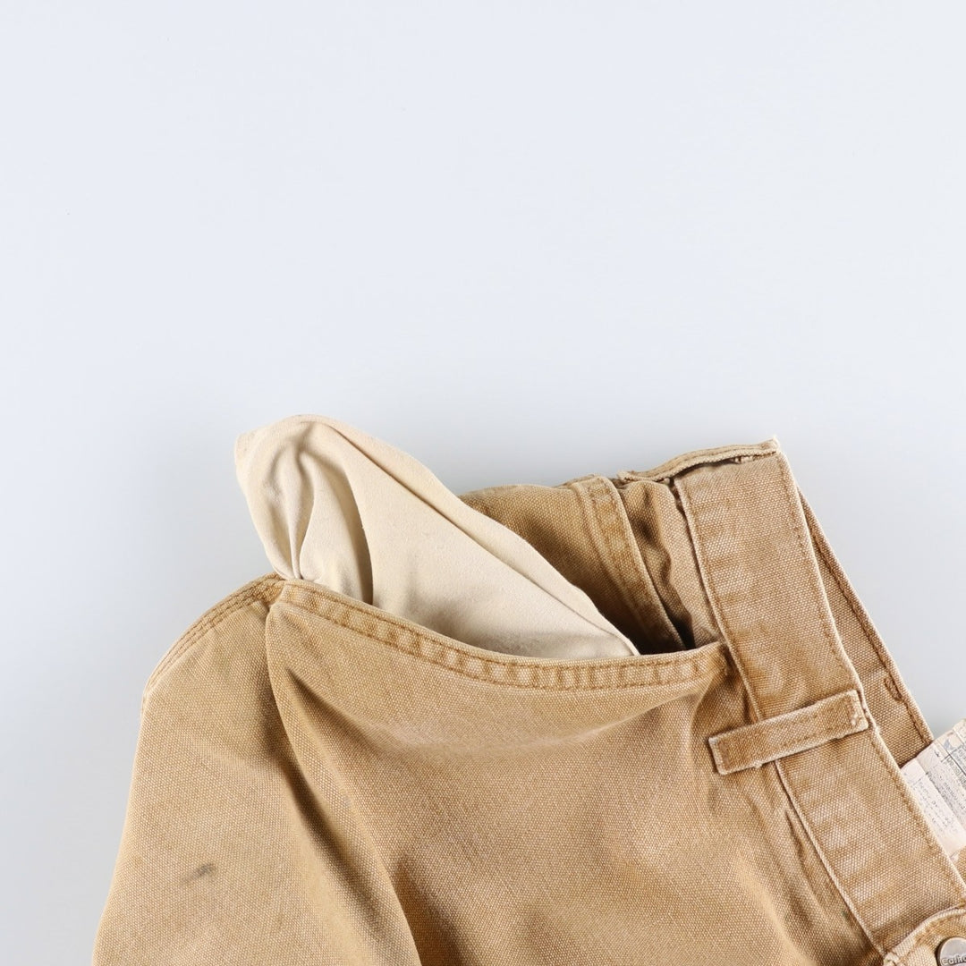 Carhartt Dungaree Fit Duck Painter Pants, Men's, W34 equivalent cotton brown type Vintage Second Hand