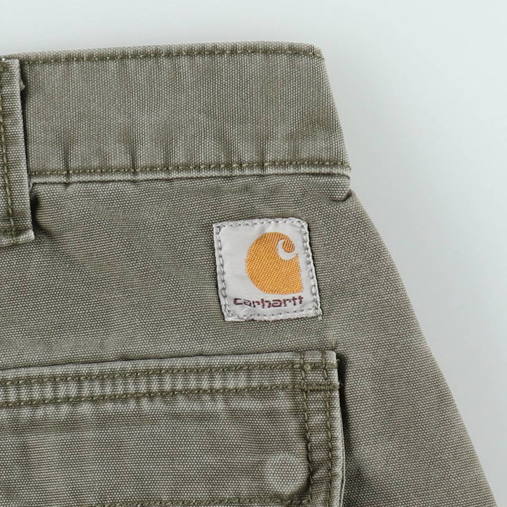 Carhartt Relaxed Fit Duck Work Pants Cargo Pants Men's W37 (approx.) cotton Khaki type Vintage Second Hand