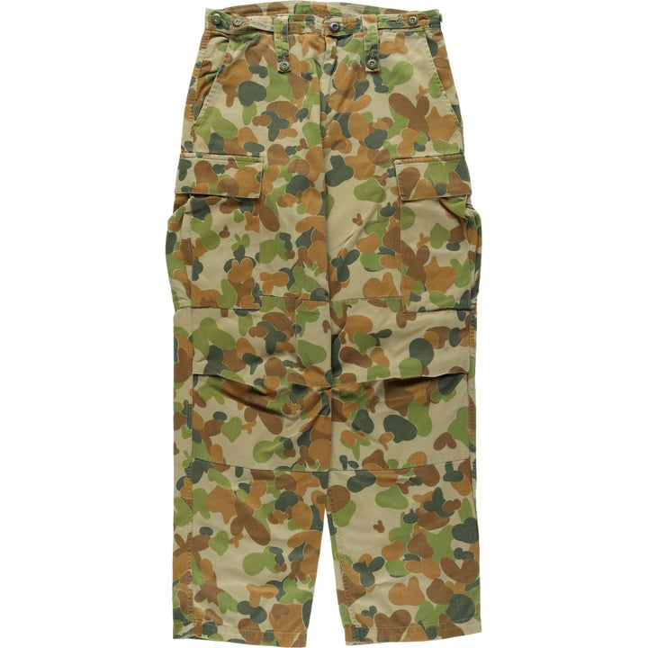 Australian Army camouflage pattern military cargo pants, men's size W33 (approx.) unclear Beige type Vintage Second Hand
