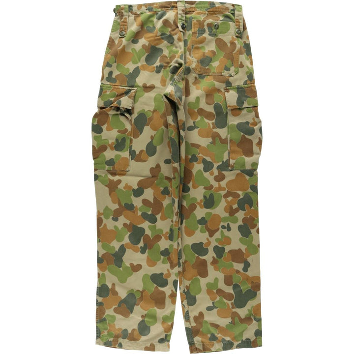 Australian Army camouflage pattern military cargo pants, men's size W33 (approx.) unclear Beige type Vintage Second Hand