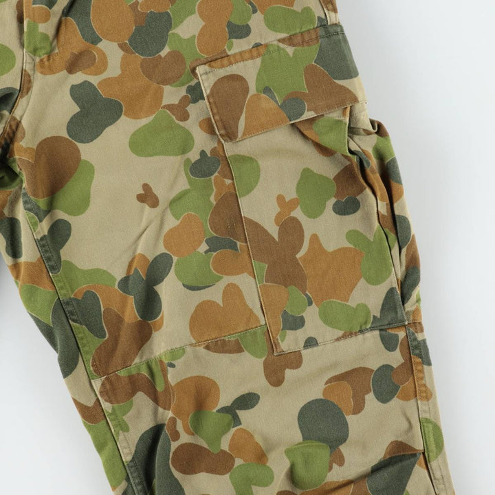 Australian Army camouflage pattern military cargo pants, men's size W33 (approx.) unclear Beige type Vintage Second Hand