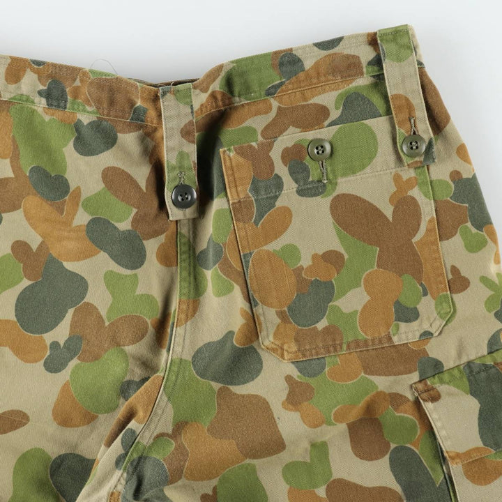 Australian Army camouflage pattern military cargo pants, men's size W33 (approx.) unclear Beige type Vintage Second Hand