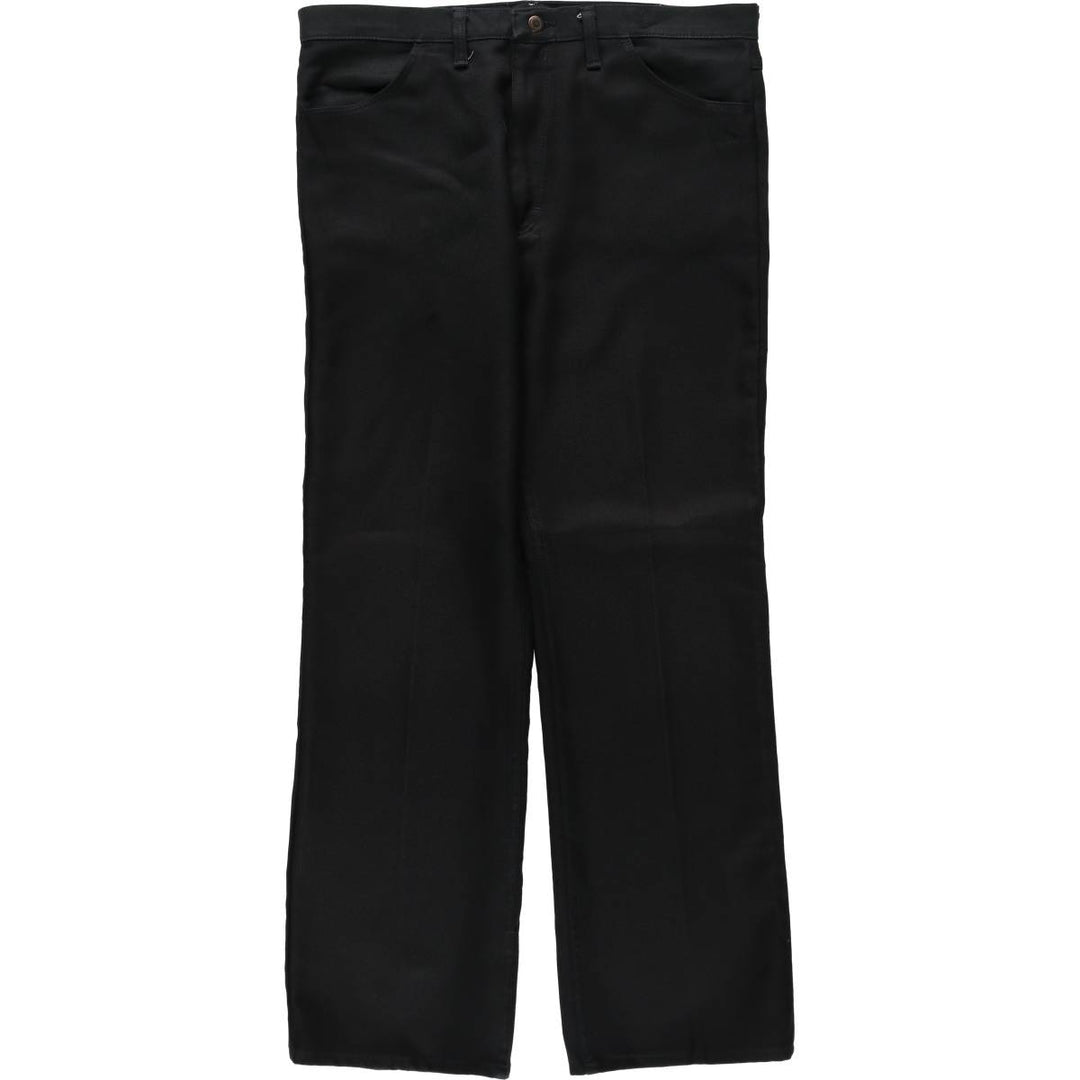Vintage 80s-90'S Wrangler Rancher Dress Jeans, Slacks, Made in USA, Men's, Size W37 polyester black type Vintage Second Hand