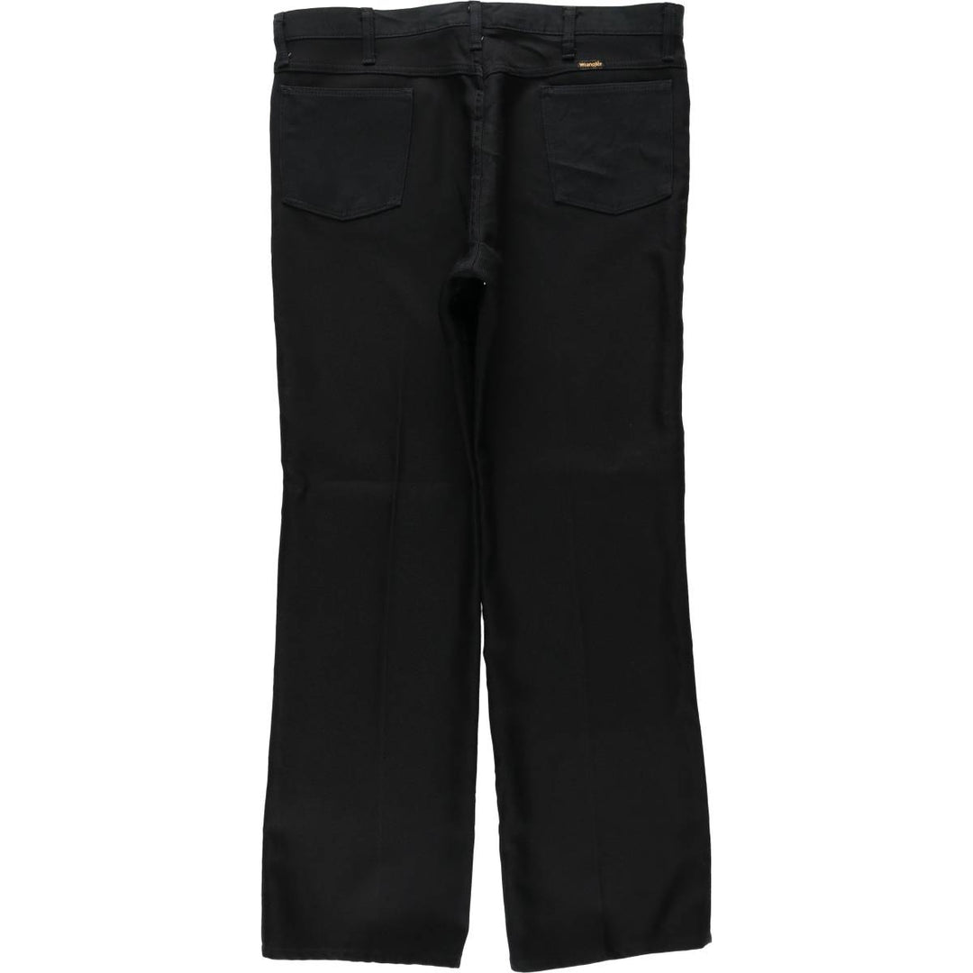 Vintage 80s-90'S Wrangler Rancher Dress Jeans, Slacks, Made in USA, Men's, Size W37 polyester black type Vintage Second Hand