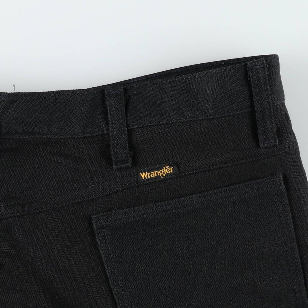 Vintage 80s-90'S Wrangler Rancher Dress Jeans, Slacks, Made in USA, Men's, Size W37 polyester black type Vintage Second Hand