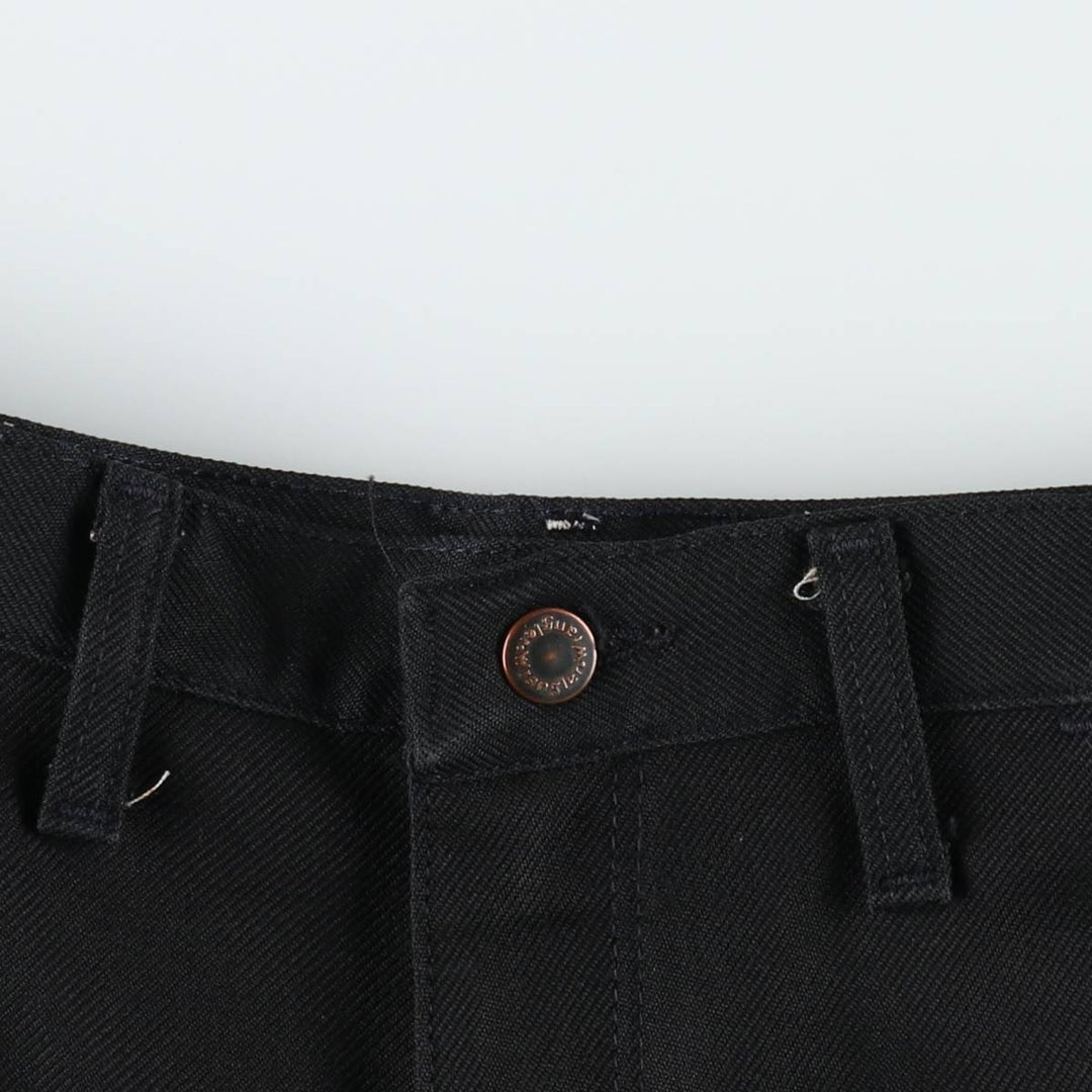 Vintage 80s-90'S Wrangler Rancher Dress Jeans, Slacks, Made in USA, Men's, Size W37 polyester black type Vintage Second Hand