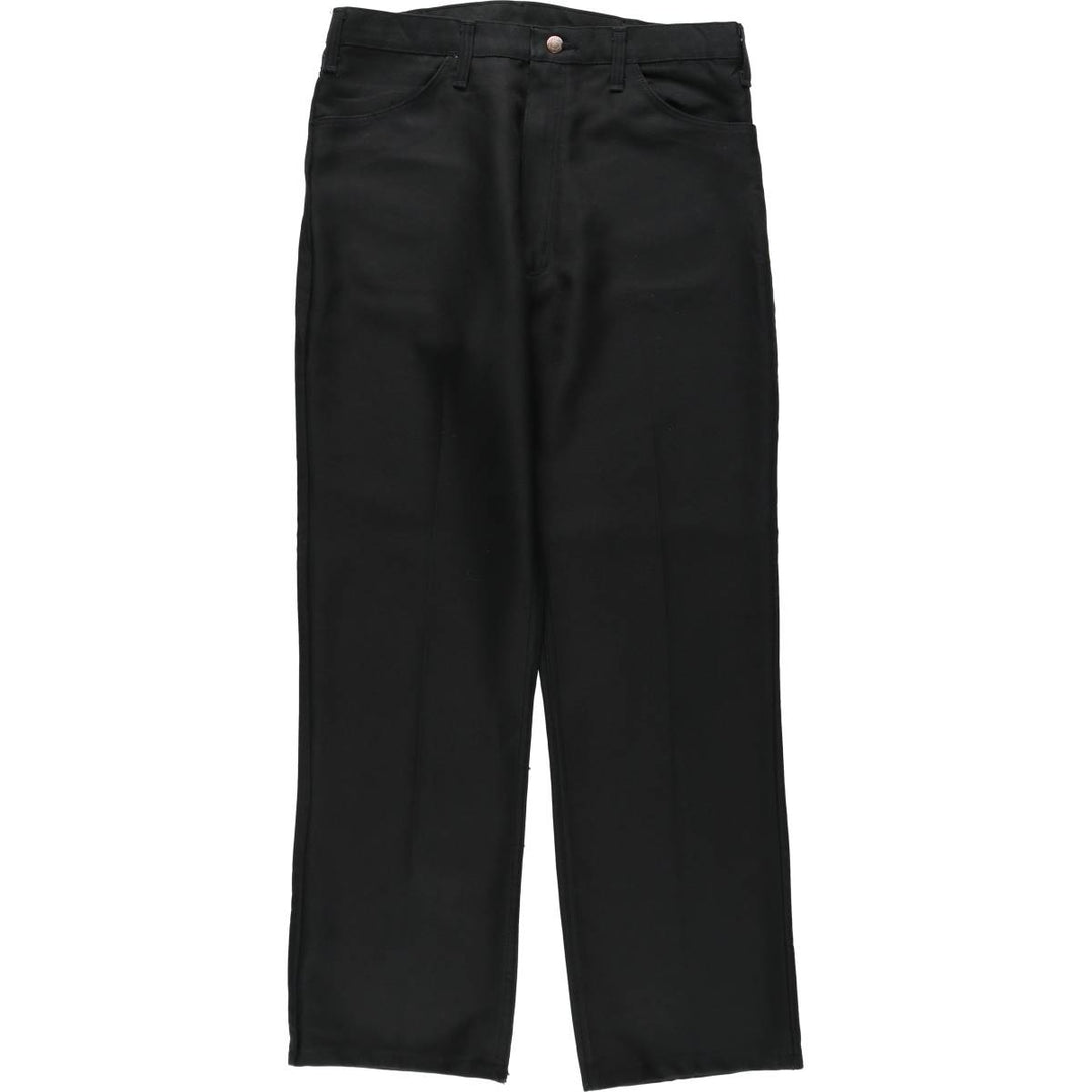 1990'S Wrangler Rancher Dress Jeans Slacks Pants, Made in Canada, Men's W32 (approx.), Vintage polyester black type Vintage Second Hand