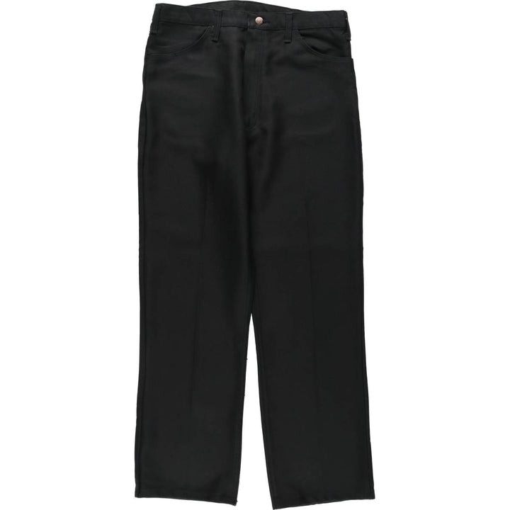 1990'S Wrangler Rancher Dress Jeans Slacks Pants, Made in Canada, Men's W32 (approx.), Vintage polyester black type Vintage Second Hand