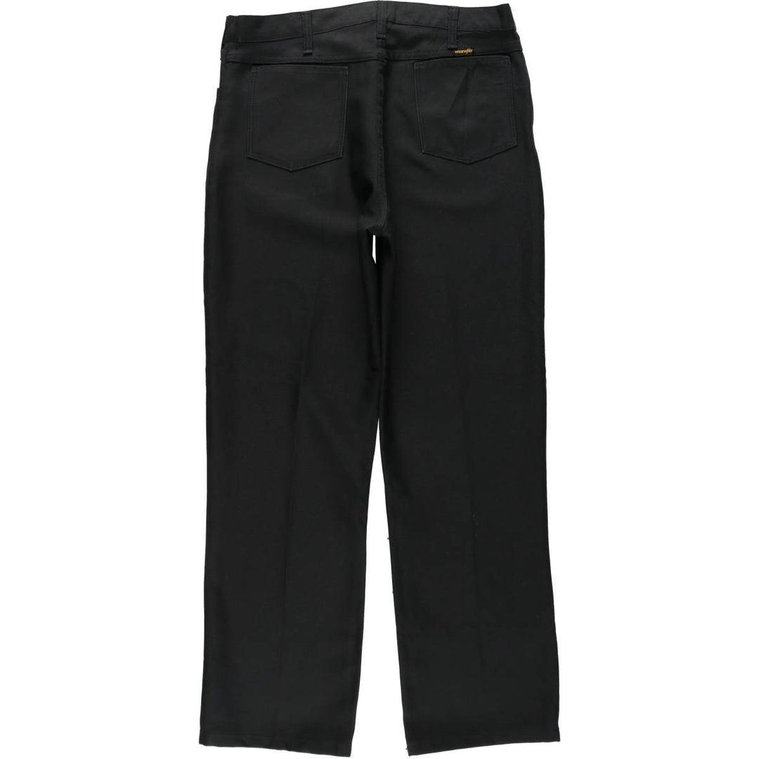 1990'S Wrangler Rancher Dress Jeans Slacks Pants, Made in Canada, Men's W32 (approx.), Vintage polyester black type Vintage Second Hand