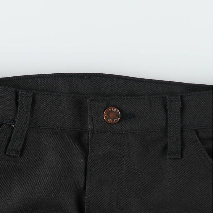1990'S Wrangler Rancher Dress Jeans Slacks Pants, Made in Canada, Men's W32 (approx.), Vintage polyester black type Vintage Second Hand