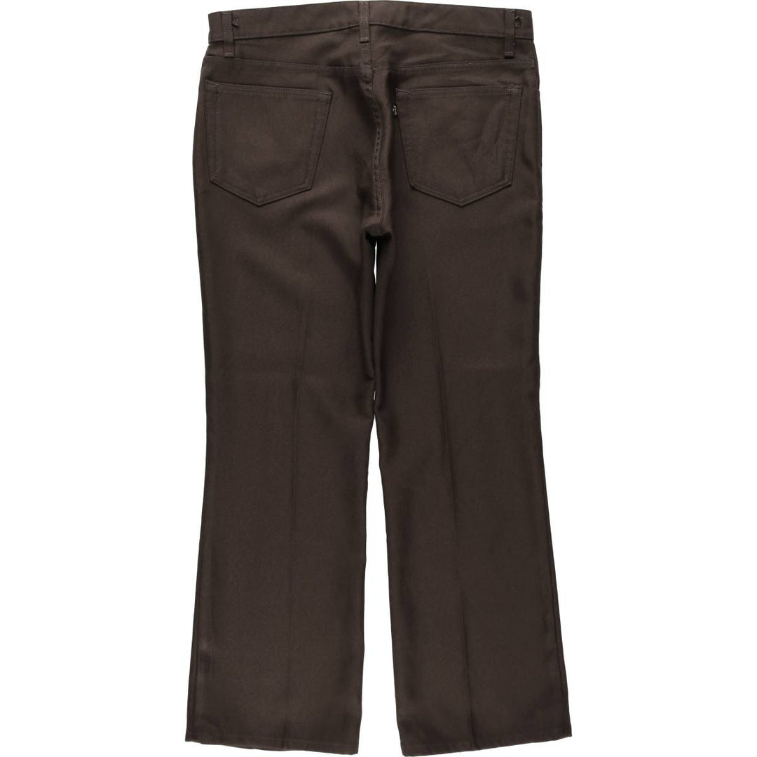 2000'S Levi's STA-PREST 517 BOOT CUT Flare Pants, Men's W35 equivalent. polyester brown type Vintage Second Hand