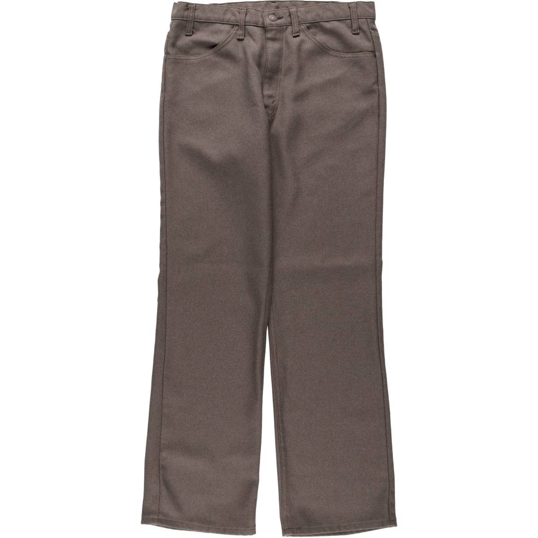 90'S Levi's STA-PREST Flare Pants, Made in USA, Men's W33 (approx.), Vintage polyester brown type Vintage Second Hand