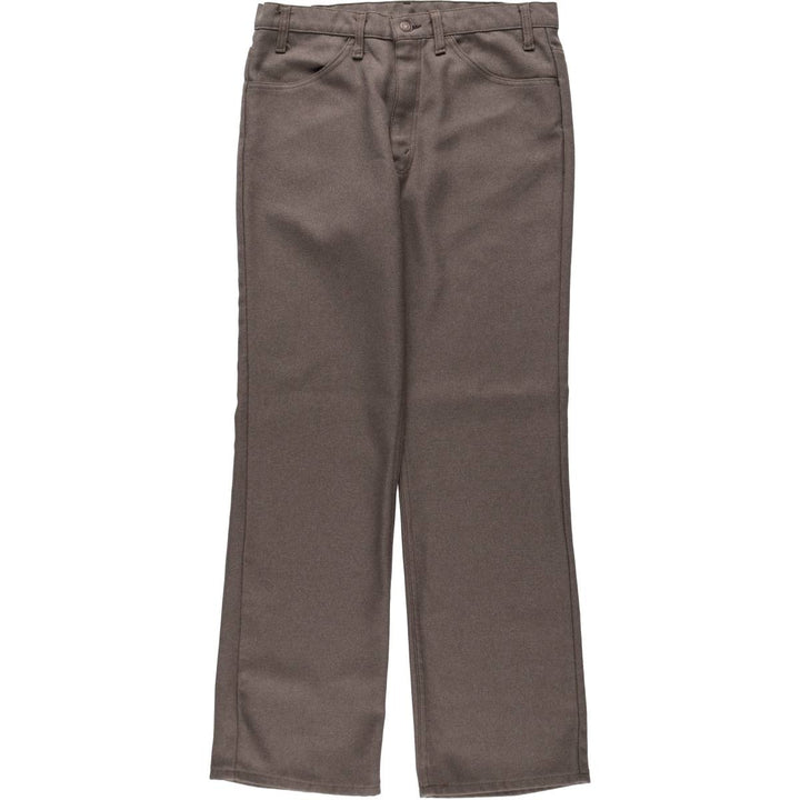 90'S Levi's STA-PREST Flare Pants, Made in USA, Men's W33 (approx.), Vintage polyester brown type Vintage Second Hand