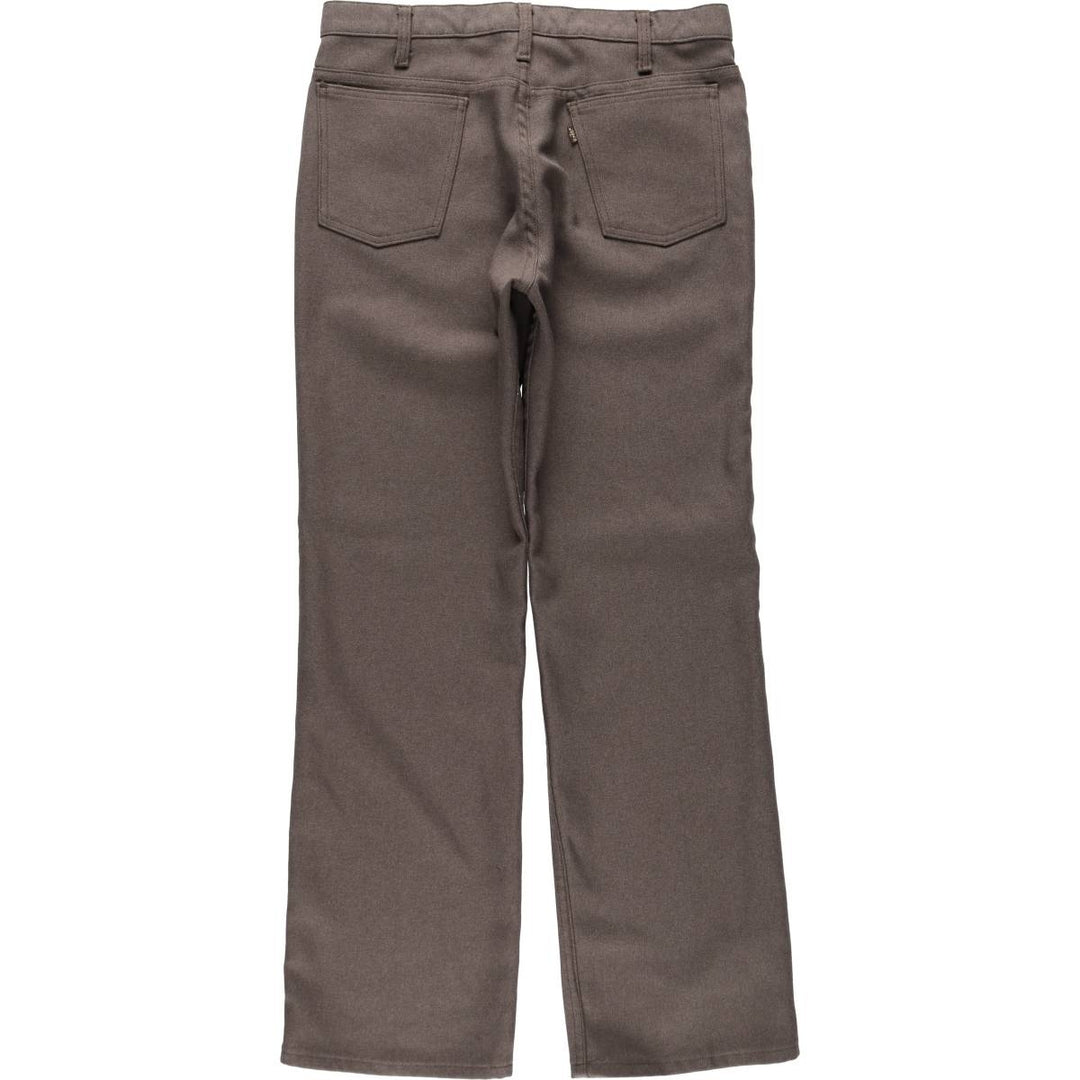 90'S Levi's STA-PREST Flare Pants, Made in USA, Men's W33 (approx.), Vintage polyester brown type Vintage Second Hand