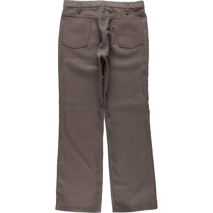 90'S Levi's STA-PREST Flare Pants, Made in USA, Men's W33 (approx.), Vintage polyester brown type Vintage Second Hand
