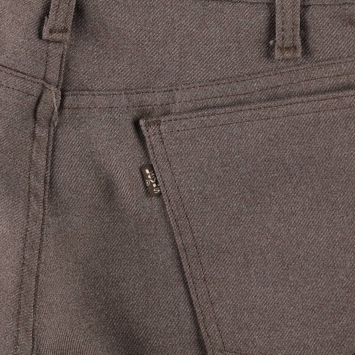90'S Levi's STA-PREST Flare Pants, Made in USA, Men's W33 (approx.), Vintage polyester brown type Vintage Second Hand