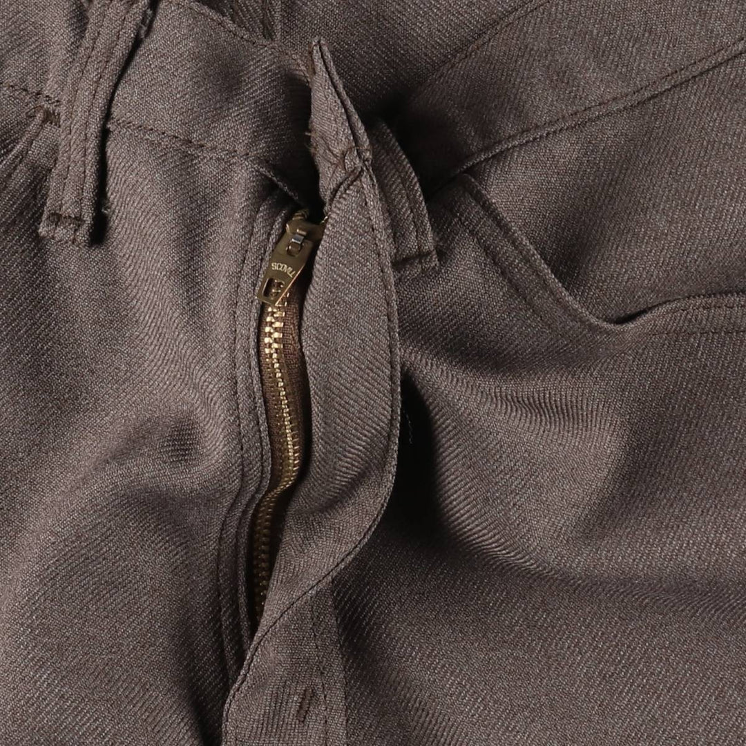 90'S Levi's STA-PREST Flare Pants, Made in USA, Men's W33 (approx.), Vintage polyester brown type Vintage Second Hand