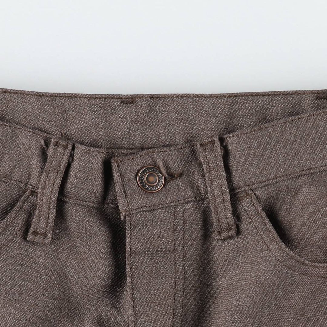 90'S Levi's STA-PREST Flare Pants, Made in USA, Men's W33 (approx.), Vintage polyester brown type Vintage Second Hand