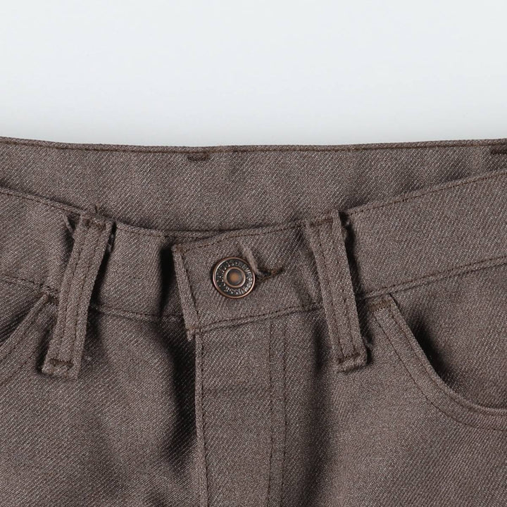 90'S Levi's STA-PREST Flare Pants, Made in USA, Men's W33 (approx.), Vintage polyester brown type Vintage Second Hand