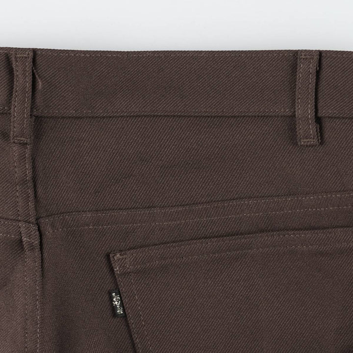 2000'S Levi's STA-PREST 10517-6128 BOOT CUT Flare Pants, Men's W38 equivalent. polyester brown type Vintage Second Hand