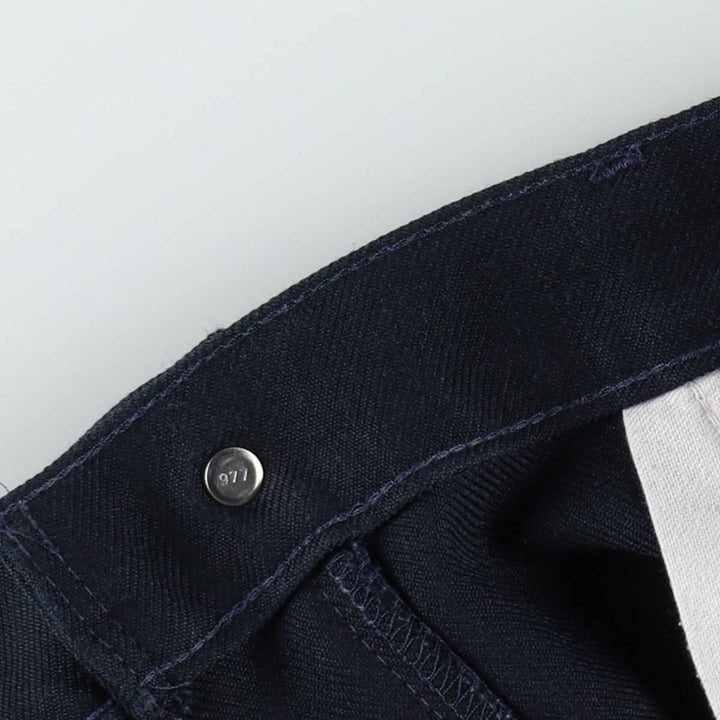 1990'S Levi's STA-PREST 10517-6117 Flare Pants, Men's W36 (approx.), Vintage polyester navy blue type Vintage Second Hand