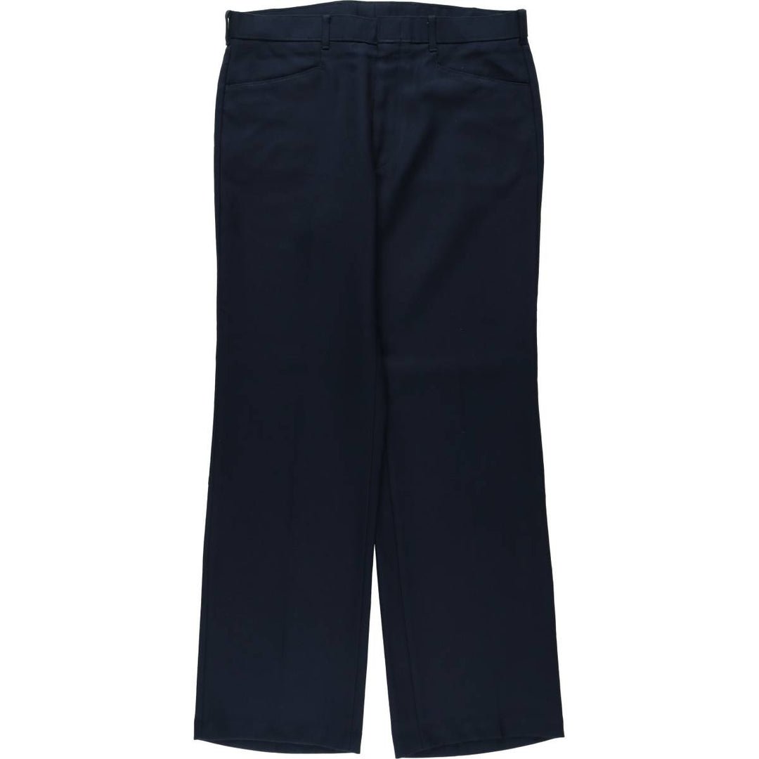 1980'S Levi's Action Slacks STA-PREST Flare Pants, Men's W35 (approx.), Vintage unclear navy blue type Vintage Second Hand