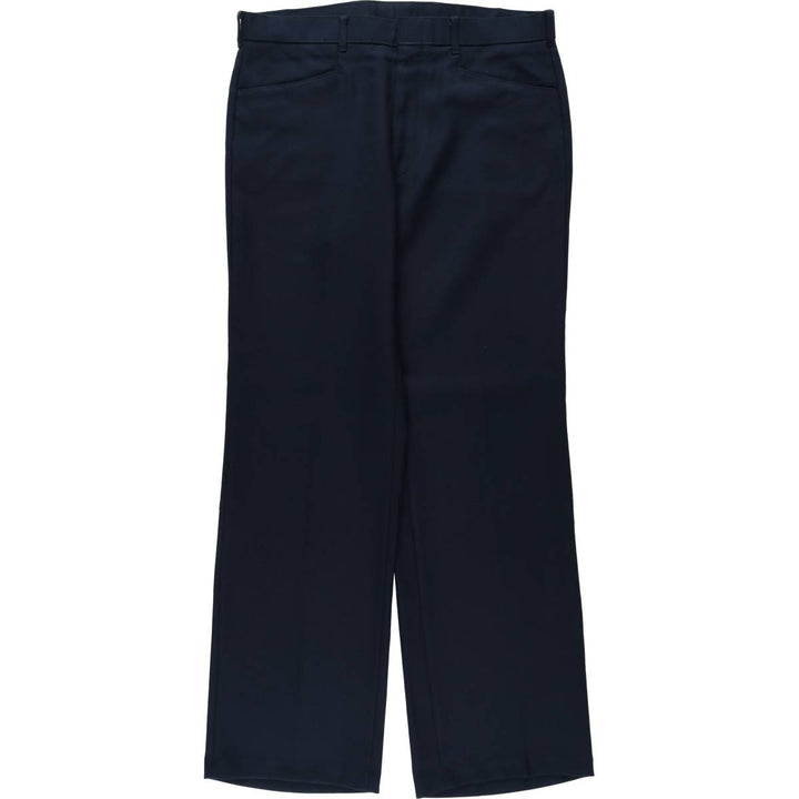 1980'S Levi's Action Slacks STA-PREST Flare Pants, Men's W35 (approx.), Vintage unclear navy blue type Vintage Second Hand