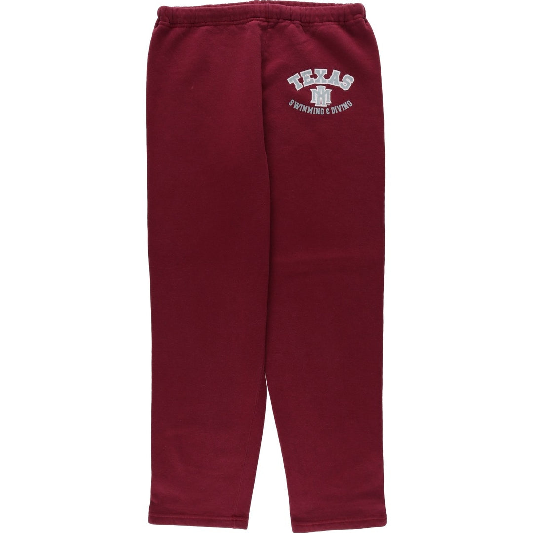 90'S Russell Athletic sweatpants, made in USA, men's size M equivalent, vintage. cotton wine-red Vintage Second Hand