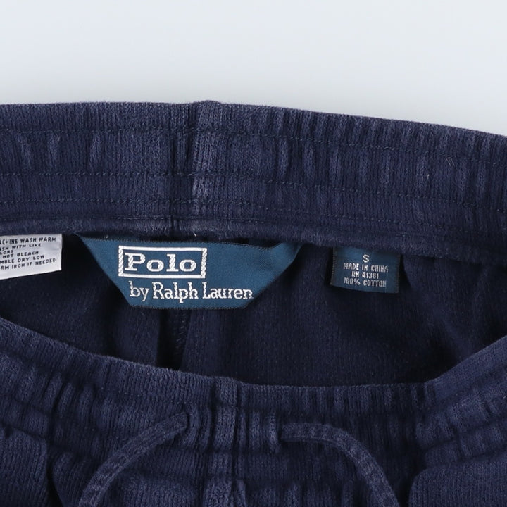 Ralph Lauren POLO by Ralph Lauren sweatpants, men's size S (equivalent) cotton navy blue type Vintage Second Hand
