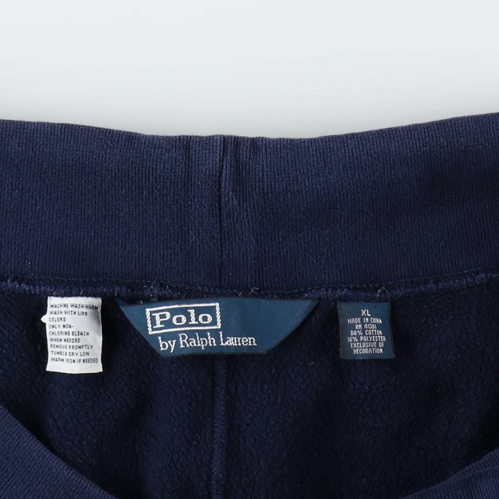Ralph Lauren POLO by Ralph Lauren sweatpants, men's XL size cotton navy blue type Vintage Second Hand