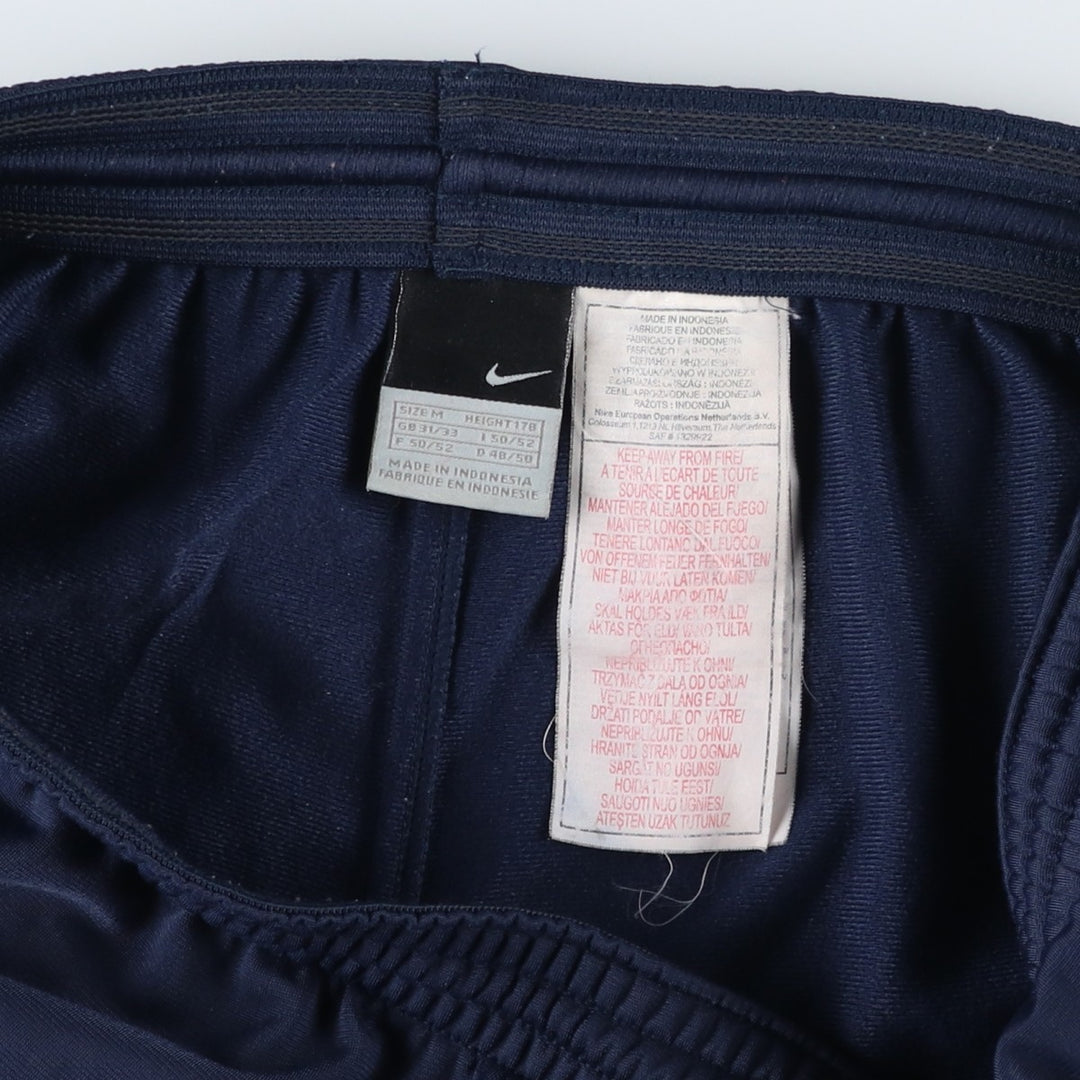 Nike track pants, men's size M (equivalent to size M). polyester navy blue type Vintage Second Hand