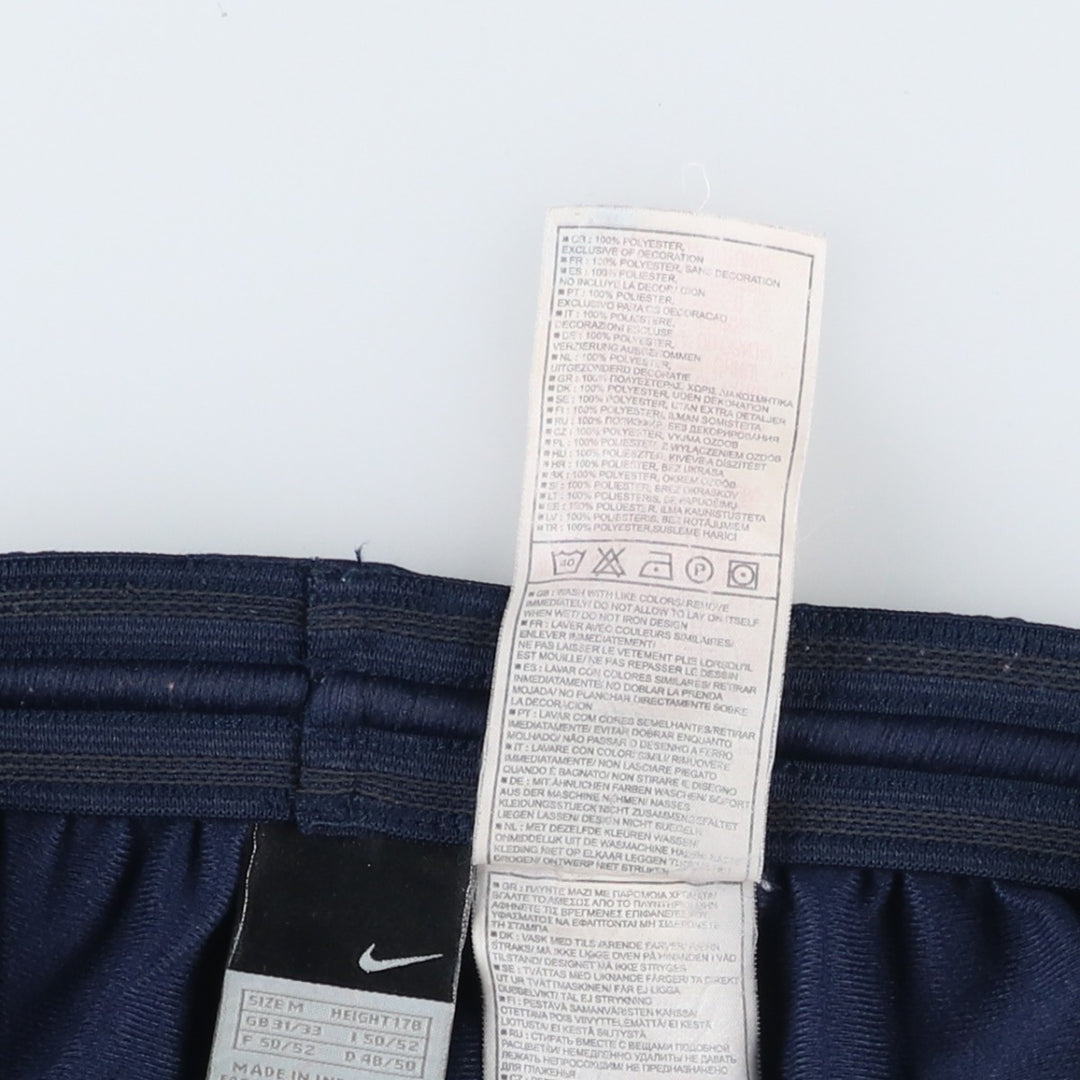 Nike track pants, men's size M (equivalent to size M). polyester navy blue type Vintage Second Hand