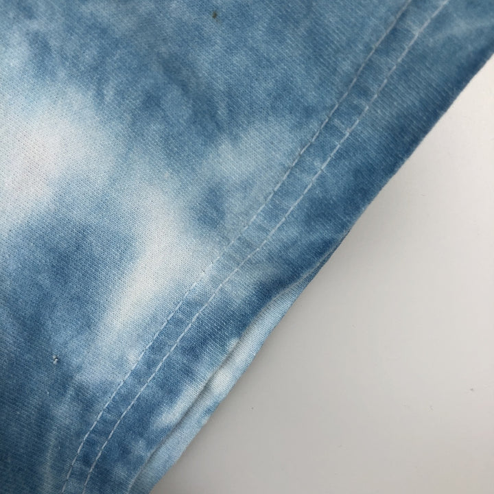 2000'S Looney Tunes Tweety Tie-Dye Pattern Character Print T-Shirt (Women's Size L) unclear Blue type light blue Vintage Second Hand