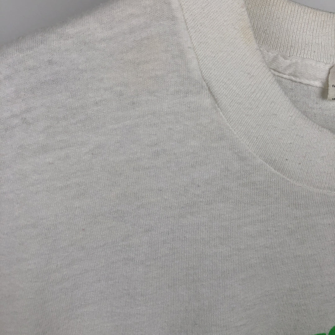 80s-90'S Screen Stars Newport Advertising T-Shirt, Made in USA, Women's Size L (approx.), Vintage cotton white type Vintage Second Hand