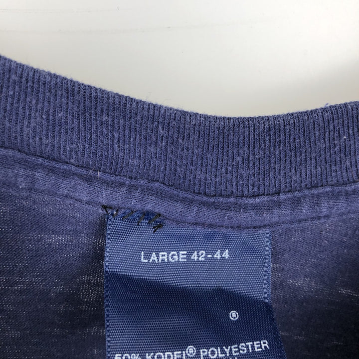 90'S AT&T Advertising T-Shirt, Made in USA, Women's Size L (Equivalent), Vintage polyester navy blue type Vintage Second Hand