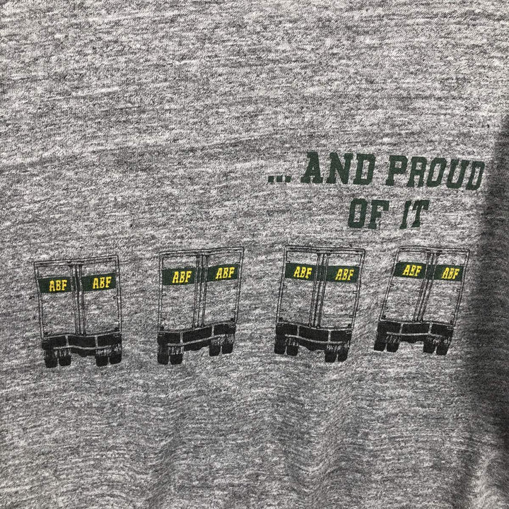 ABF Freight Advertising T-Shirt, Women's Size S (Equivalent), Vintage unclear gray type Vintage Second Hand