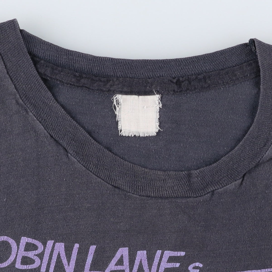 Robin Lane and The Chartbusters band t-shirt, women's size S. unclear Charcoal Vintage Second Hand
