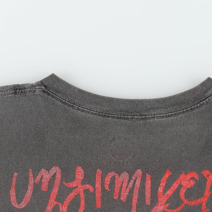 RED HOT CHILI PEPPERS Cut-off Band T-shirt (Women's Size L) cotton gray type Vintage Second Hand