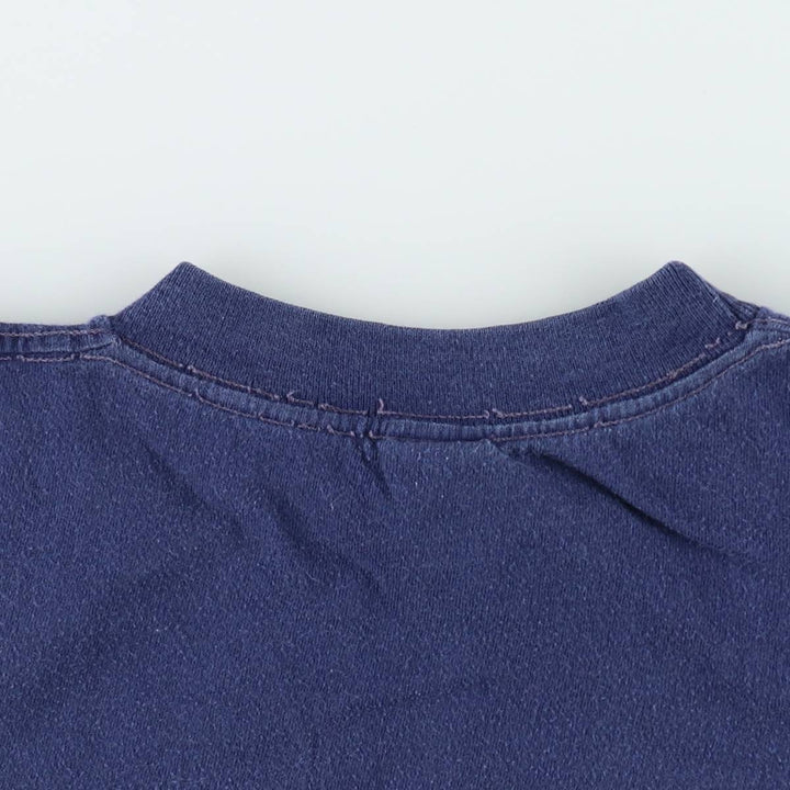 ~80'S Collegiate Pacific College T-shirt, Made in USA, Women's Size S (approx.), Vintage cotton navy blue type Vintage Second Hand