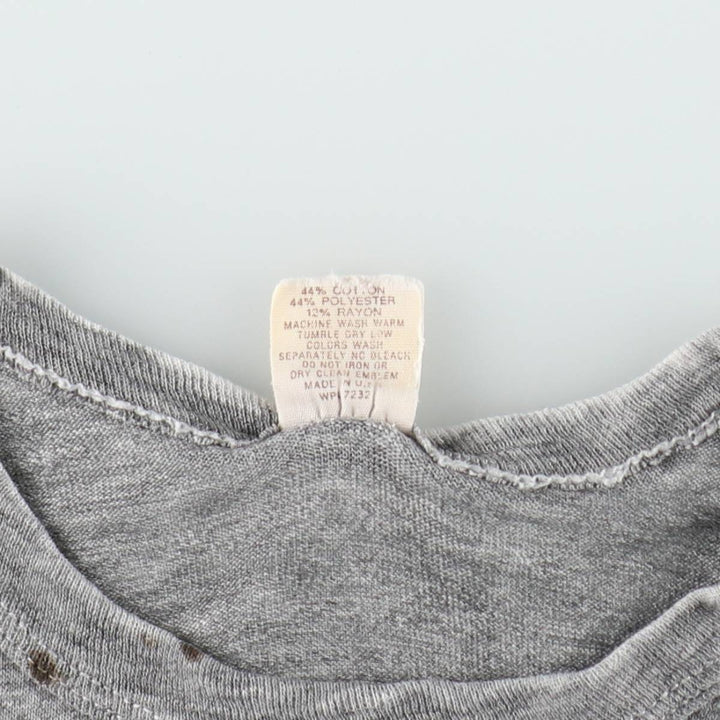 80'S Russell Triple Print College T-Shirt, Made in USA, Women's Size M (Equivalent), Vintage cotton gray type Vintage Second Hand