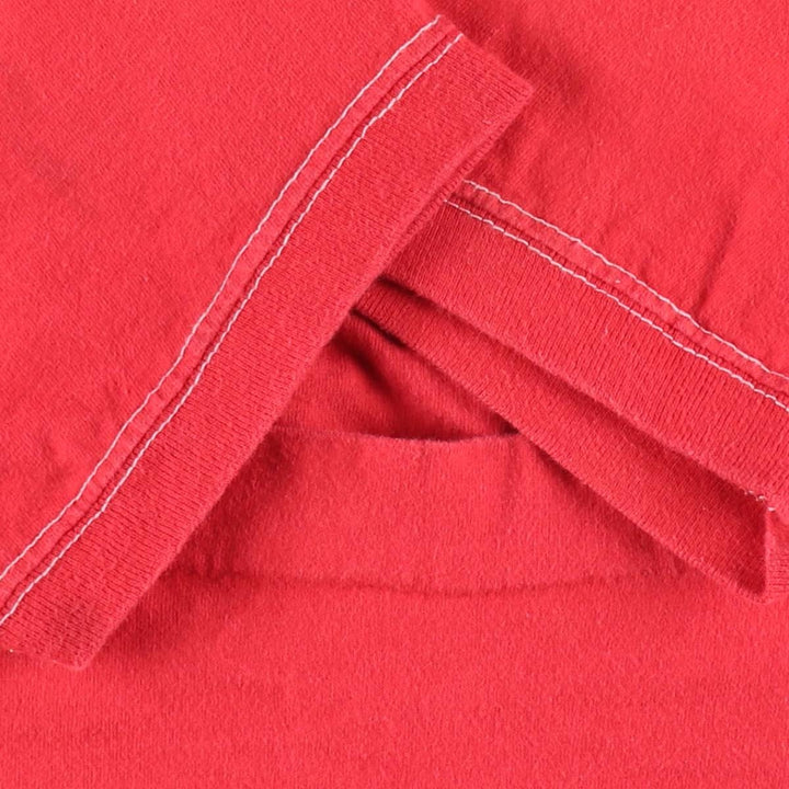 ~90'S H. WOLF AND SONS Football T-shirt, Made in USA, Women's Size S (approx.), Vintage cotton red type Vintage Second Hand