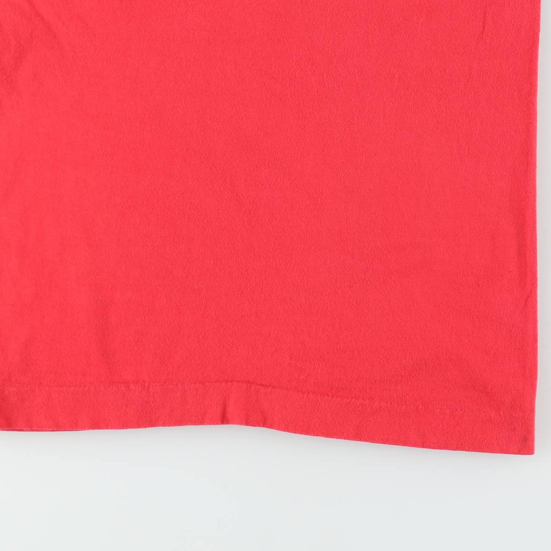 ~90'S H. WOLF AND SONS Football T-shirt, Made in USA, Women's Size S (approx.), Vintage cotton red type Vintage Second Hand