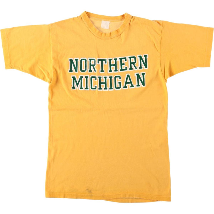~90'S College T-shirt, Women's Size S (approx.), Vintage unclear yellow type Vintage Second Hand