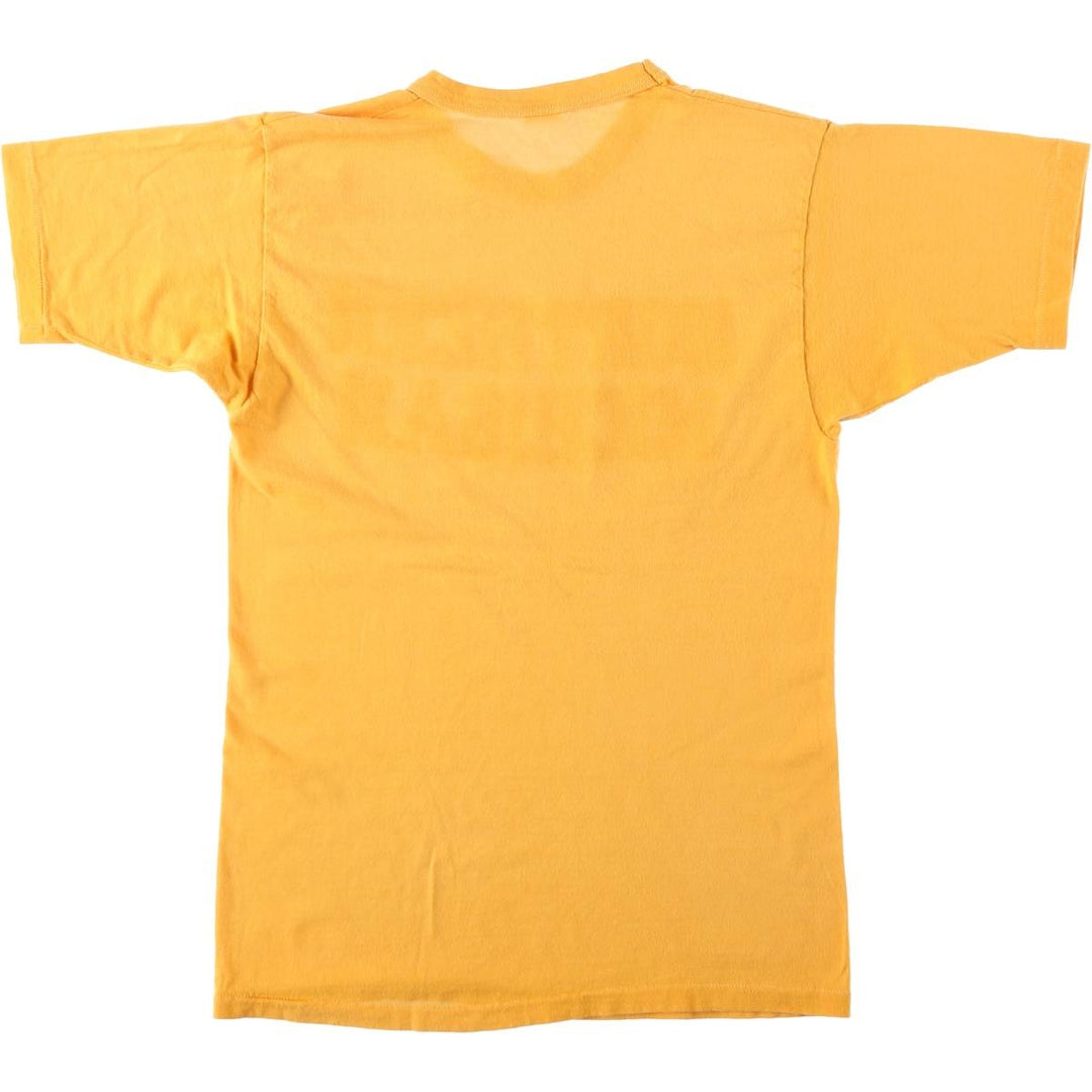 ~90'S College T-shirt, Women's Size S (approx.), Vintage unclear yellow type Vintage Second Hand