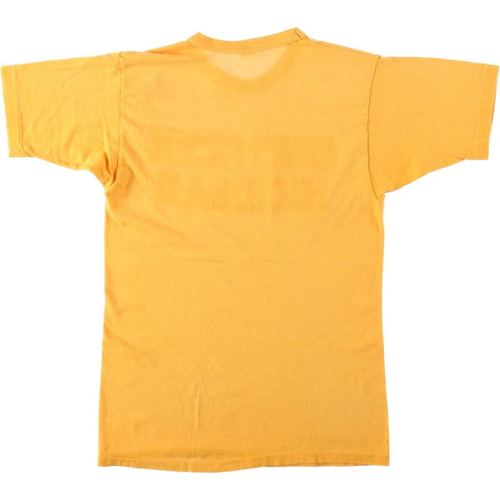 ~90'S College T-shirt, Women's Size S (approx.), Vintage unclear yellow type Vintage Second Hand