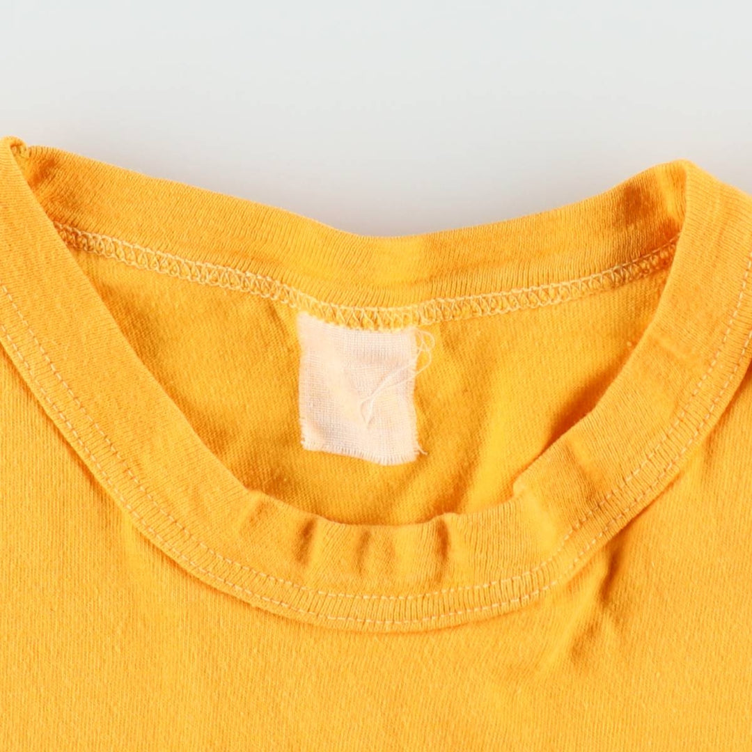 ~90'S College T-shirt, Women's Size S (approx.), Vintage unclear yellow type Vintage Second Hand