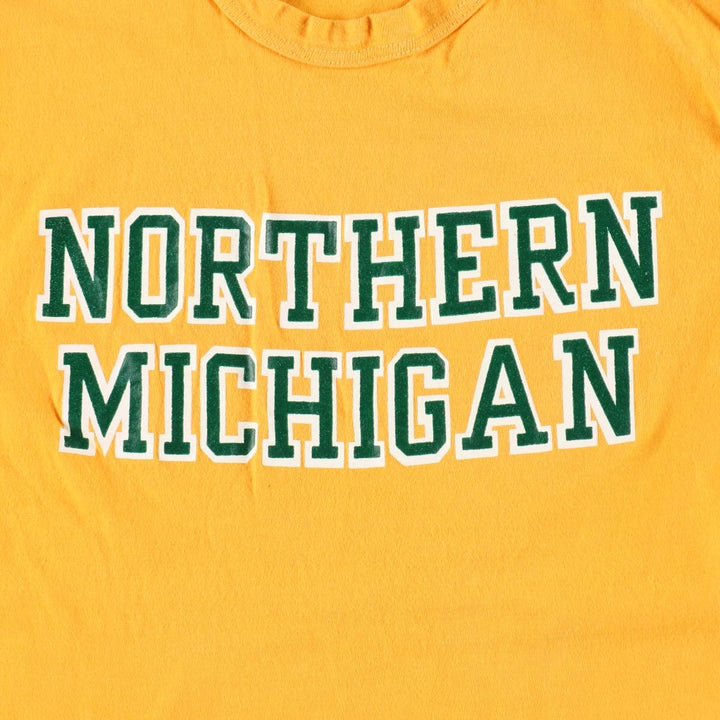 ~90'S College T-shirt, Women's Size S (approx.), Vintage unclear yellow type Vintage Second Hand
